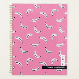 Agenda Graphic bananas - tropical fruit personalized name