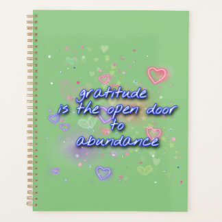 Agenda gratitud está abierta la puerta a la planificación