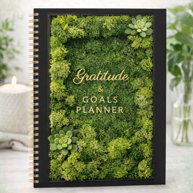 Agenda Gratitude & Goals Green Moss Mindfulness (Subido por el creador)