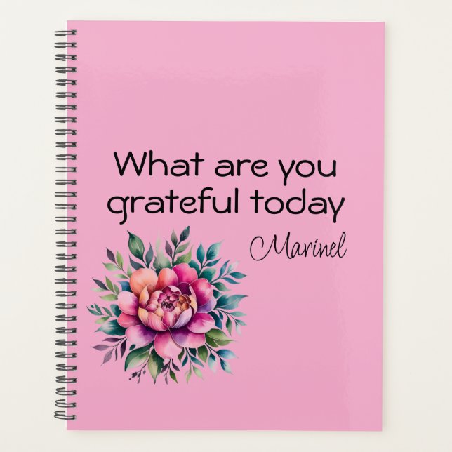 Agenda Gratitude Journal -Planificador de reflexión (Anverso)
