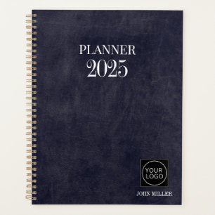Agenda Gray Personalizado 2025 Company Logo Simple Office