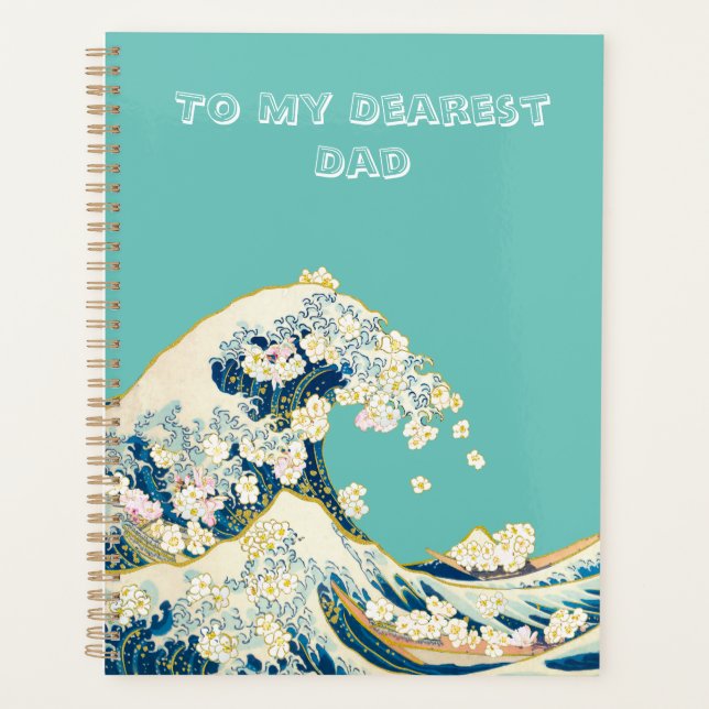 Agenda Great wave of spring flowers turquoise  (Anverso)