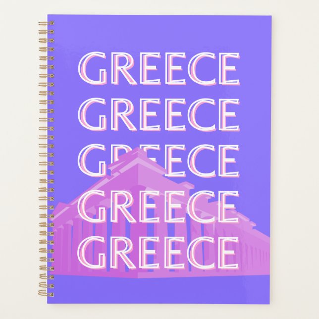 Agenda Grecia, Atenas Viajes Arte, Viajes Retro (Anverso)
