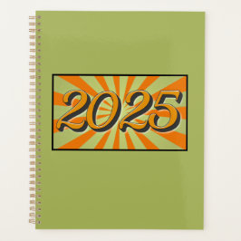 Agenda Green 2025 con Sunburst Naranja