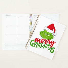 Agenda Green Christmas Creature with Winter Elements 
