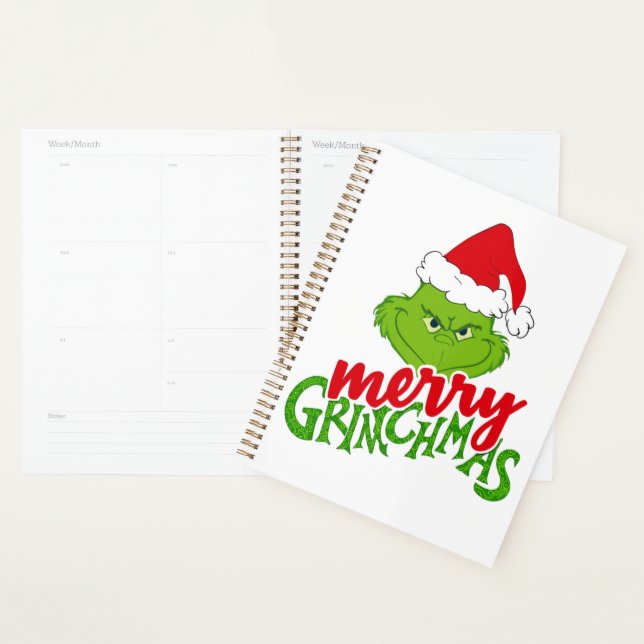 Agenda Green Christmas Creature with Winter Elements  (Demostración)
