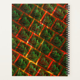 Agenda 'Green framed eyes', scratches or red grating.
