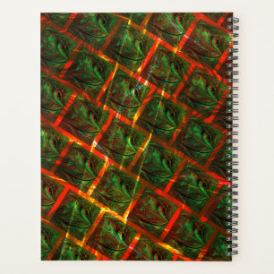 Agenda 'Green framed eyes', scratches or red grating.
