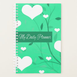 Agenda Green Hearts Happy Planner