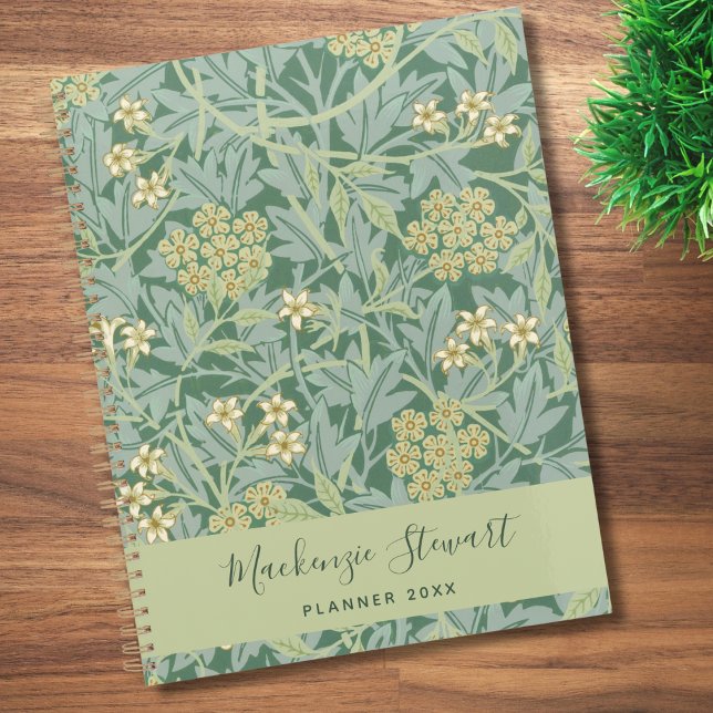Agenda Green Jasmine Floral Pattern 2026 (Subido por el creador)