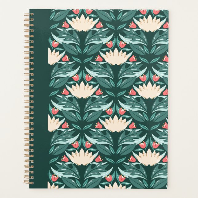 Agenda Green Magic Planner - Flor de vida (Anverso)