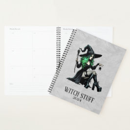 Agenda Green Pin Up Witch