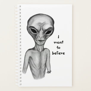 Agenda Grey Alien , quiero creer en Planner