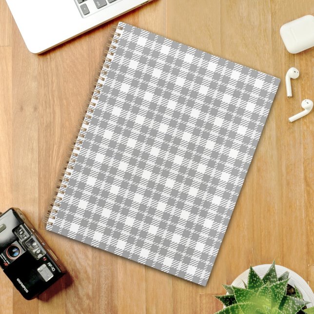 Agenda Grey plaid Pattern Planner (Subido por el creador)