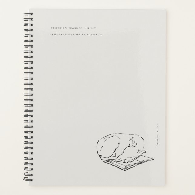 Agenda Greyhound- Naturalist Menagerie Archive  (Anverso)