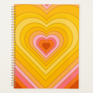 Agenda Groovy Retro Layered Heart