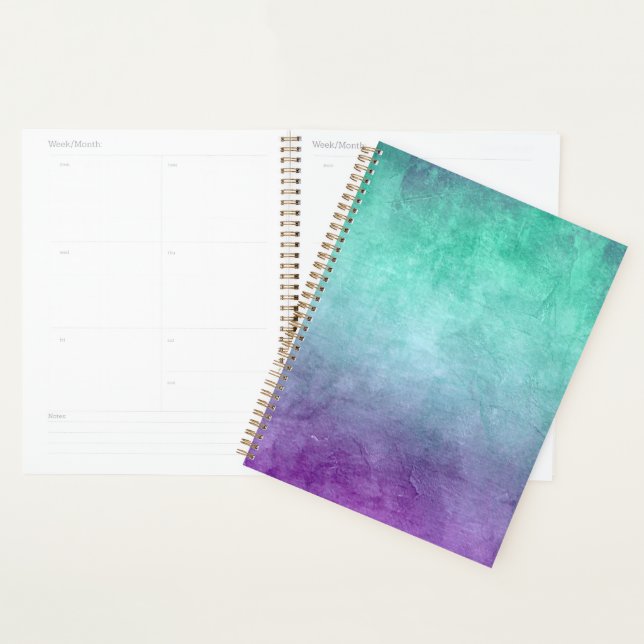 Agenda Grunge Colors - Teal & Purple (Demostración)