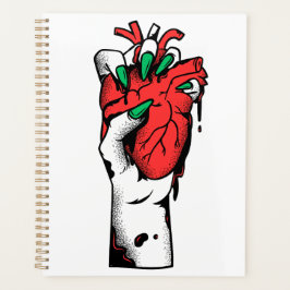 Agenda Grunge Gothic Hand Holding Heart Artwork