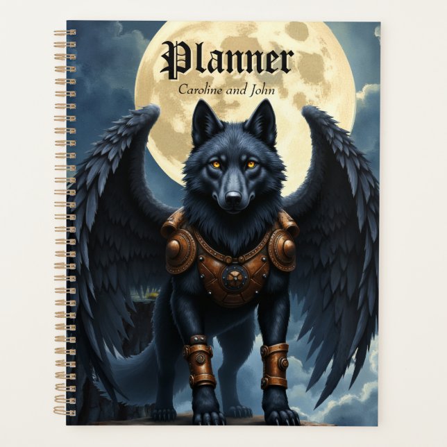 Agenda Guardian of the Moon – The Black Winged Wolf (Anverso)