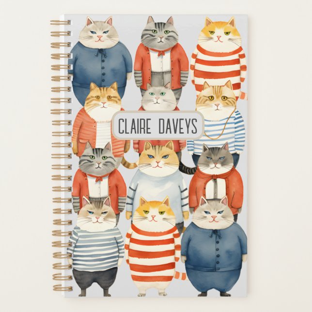 AGENDA GUAY HIPSTER CATS (Anverso)