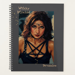 Agenda Guay Witchy Mischief cita a Girly Gray Journal