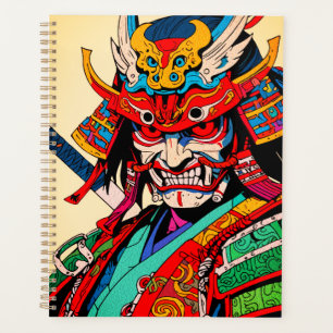 Agenda Guerrero Samurái Feroz – Colorido Bushido Japonés