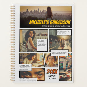Agenda Guía de Collage de Fotos para Chicas: Novela Gráfi