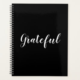 Agenda Guión blanco negro grato personalizado moderno ele