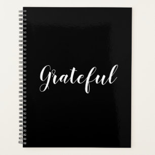 Agenda Guión blanco negro grato personalizado moderno ele