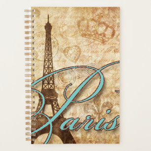 Agenda Guión de campo francés Aqua Eiffel Paris