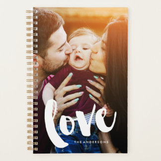 Agenda Guión de pincel "Amor" Foto superpuesta