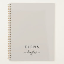 Guión neutral moderno en monograma Minimalista