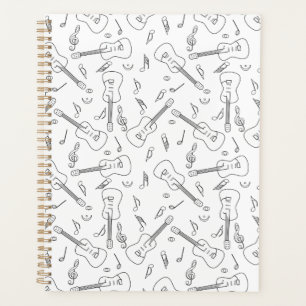 Agenda Guitar Lines Music Notes