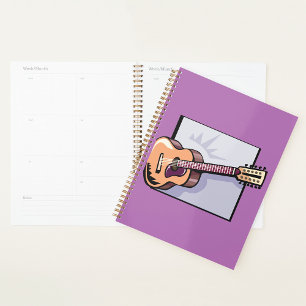 Agenda Guitarra Retro Acústica De 12 Cadenas