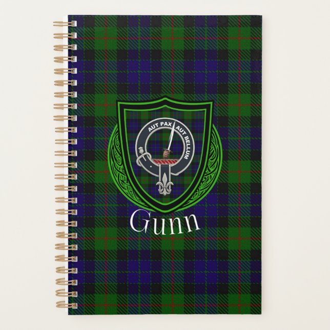 Agenda Gunn Scottish Clan Tartan & Crest (Anverso)