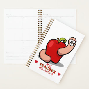 Agenda Gusano de agradecimiento del profesor en Apple Aña