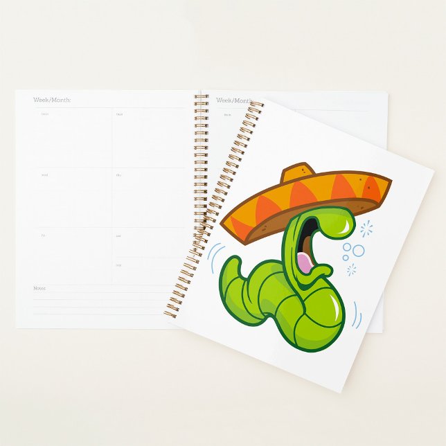 Agenda Gusano ebrio con Fiesta mexicano de Sombrero (Subido por el creador)