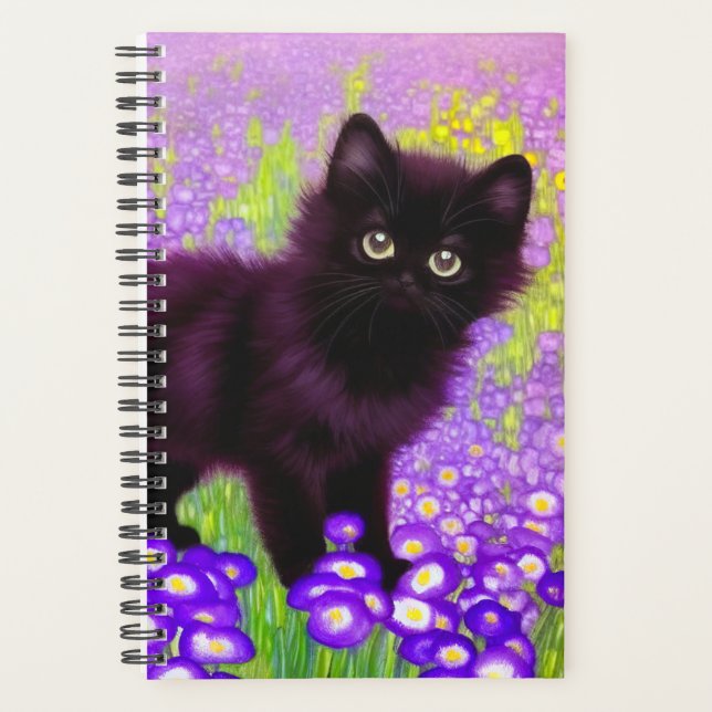 Agenda Gustav Klimt Black Kitten (Anverso)