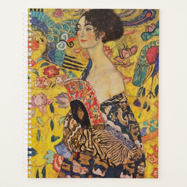Agenda Gustav Klimt - Dama Con Ventilador (Anverso)