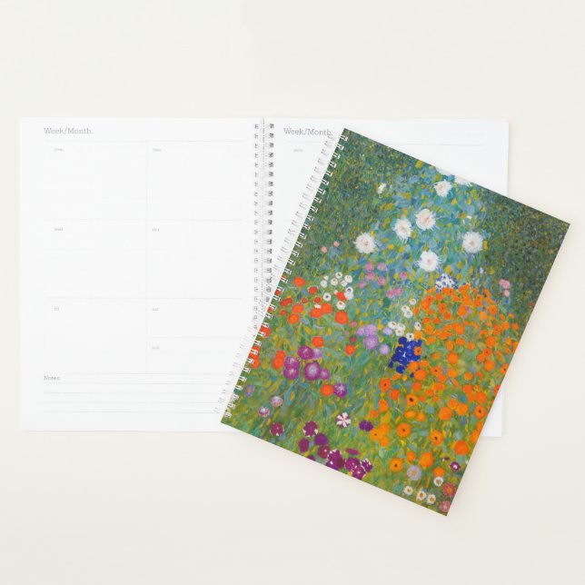 Agenda Gustav Klimt Flor Jardín Naturaleza (Demostración)