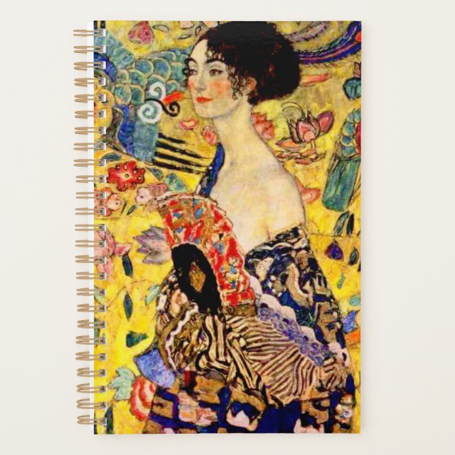 Agenda Gustav Klimt Lady con ventilador (Anverso)