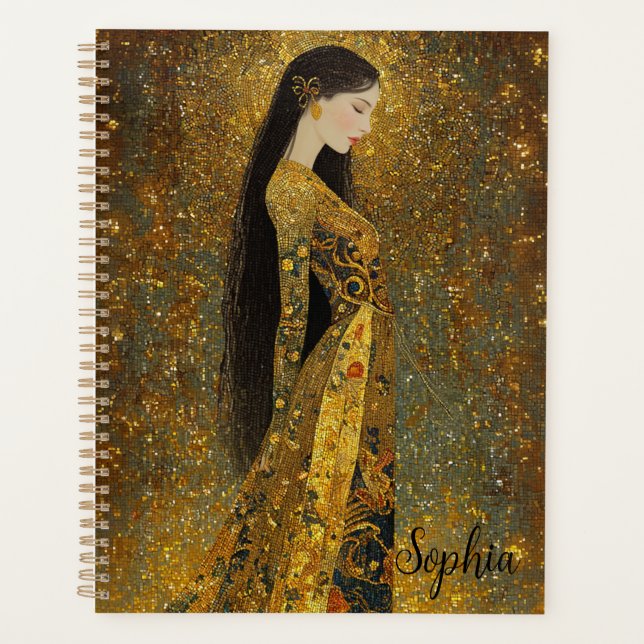 Agenda Gustav Klimt Style Regal Woman (Anverso)