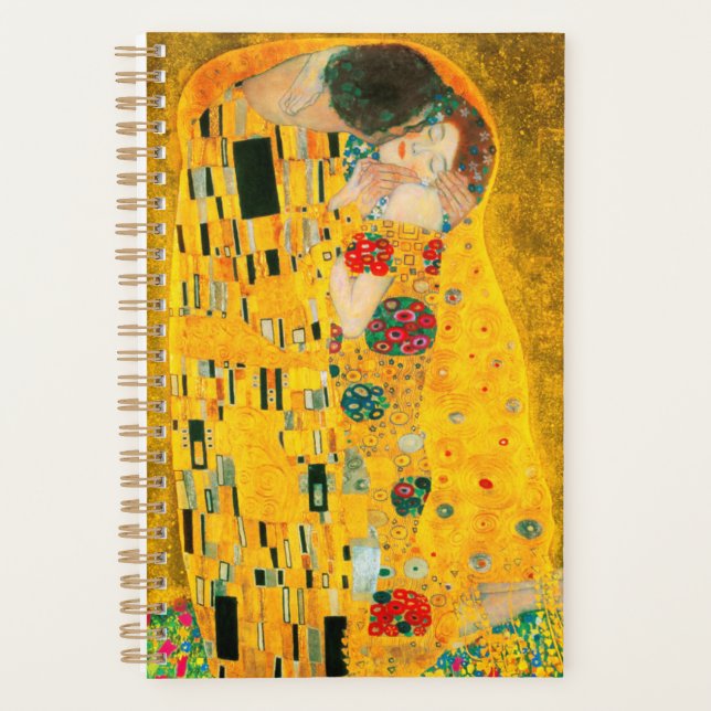 Agenda Gustav Klimt The Kiss (Anverso)