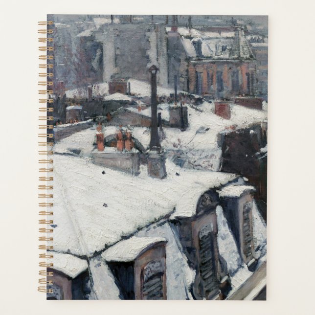 Agenda Gustave Caillebotte - Techos en la nieve (Anverso)