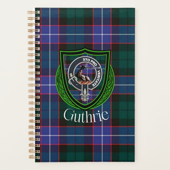 Agenda Guthrie Scottish Clan Tartan & Crest (Anverso)