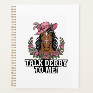 Agenda Háblame de Derby Diseño de Derby de Rosa de Caball