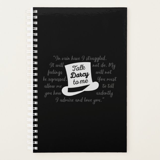 Agenda Hable Darcy Conmigo (Anverso)