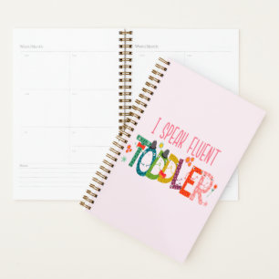 Agenda Hablo con fluidez niño pequeño - mamá, regalo de m