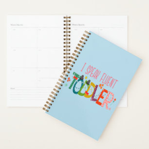 Agenda Hablo con fluidez niño pequeño - mamá, regalo de m