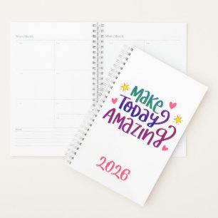 Agenda Hacer que hoy sea un año de Personalizado motivado